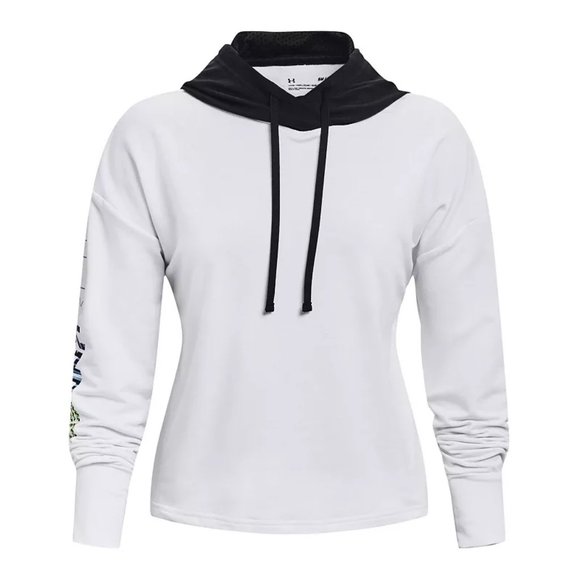 Under Armour Women's White Rival Terry Hoodie Size M - Picture 1 of 9
